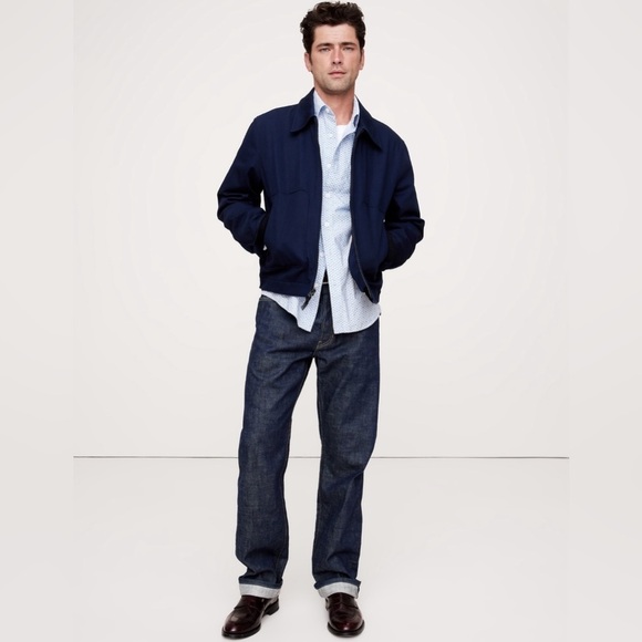 NWT! Banana Republic Standard-Fit Washed Cotton Poplin Shirt - Size Large - Picture 6 of 11